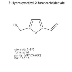 5-Hydroxymethyl-2-furancarbaldehyde, Sigma-Aldrich 1 g | Buy Online | Sigma Aldrich | Fisher Scientific