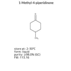 1-Methyl-4-piperidinone, Sigma-Aldrich 100 mL | Buy Online | Sigma Aldrich | Fisher Scientific