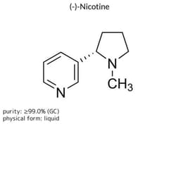 (-)-Nicotine, Sigma-Aldrich 100 mL | Buy Online | Sigma Aldrich | Fisher Scientific