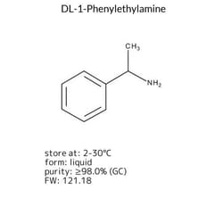dl-1-Phenylethylamine, Sigma-Aldrich 100 mL | Buy Online | Sigma Aldrich | Fisher Scientific
