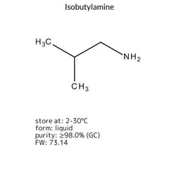 Isobutylamine, Sigma-Aldrich 250 mL | Buy Online | Sigma Aldrich | Fisher Scientific