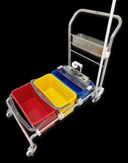Micronova Modular Multi-Bucket Cart Systems:Anlagensicherheit und Anlagenwartung:Materialhandhabung