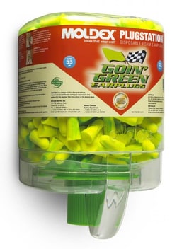 Moldex Goin' Green PlugStation Ear Plug Dispenser Small, 250 pairs/dispenser;