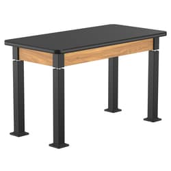 National Public Seating&nbsp;Aerolift Table, Wood Frame, Laminate Top