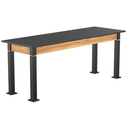 National Public Seating&nbsp;Aerolift Table, Wood Frame, Phenolic Tabletop
