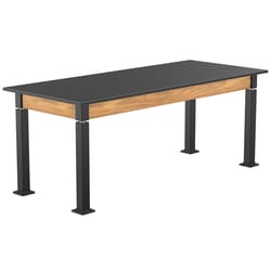 National Public Seating Aerolift Table, Wood Frame, Phenolic Tabletop 72 x 30 in. | Buy Online | National Public Seating | Fisher Scientific