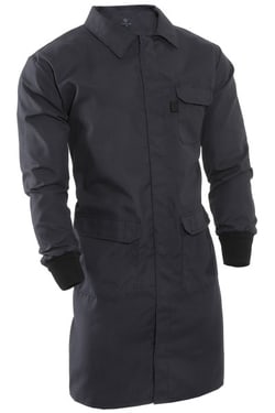 National Safety Apparel™ FR Chemical Resistant Lab Coat, Navy Blue