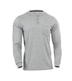 National Safety Apparel™ DRIFIRE™ Power Dry ™ FR Long Sleeve Henley