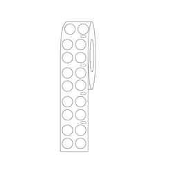 Fisherbrand™ Direct Thermal Cryogenic Storage Dot Labels