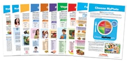 NewPath Learning™ MyPlate - Food & Nutrition Visual Learning Guides Collection Set of 10, Grades 6 - 10