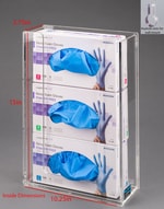 Poltex Horizontal Acrylic Glove Box Holder