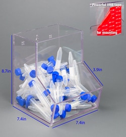 Poltex Bulk Conical Tube Bin Powerful VHB Tape Mount:Racks, Quantity: Each