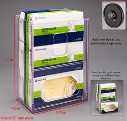 Poltex Visual Management Mask Box Holder Magnet mount:Personal Protective
