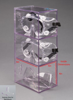 Poltex Goggle Holder with Mount 3 Position Goggle Holder with Wall Mount:Personal