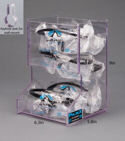 Poltex Protective Eyewear Holder Wall Mount:Personal Protective Equipment,