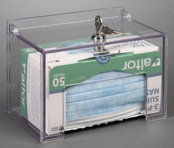 Poltex Locking Single Mask Box Holder Mask Box Holder; Mounting: Wall;