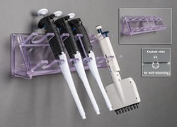 Poltex Wall Pipette Rack Mounts for 5 Pipettes, 1 Multichannel Wall Pipette