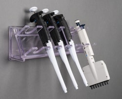 Poltex Wall Pipette Rack Mounts for 5 Pipettes, 1 Multichannel Wall Pipette