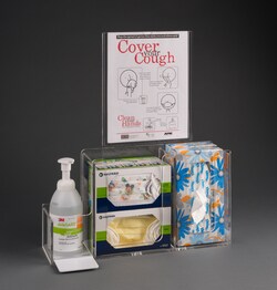 Poltex Respiratory Hygiene Station I Wall:Furniture, Quantity: Each of