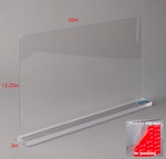 Dynamic Diagnostics Sink Splash Guard with Easy Cut-Away 18.75 in