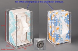 Poltex Tissue Box Holder-4.5D Magnetic Mount | Buy Online | Poltex | Fisher Scientific