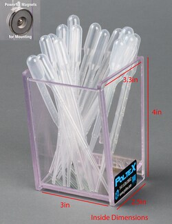 Poltex Transfer Pipette Cup Powerful Magnet Mount:Racks, Quantity: Each