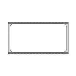 PDC&nbsp;Direct Thermal Synthetic Label, 350 Labels/Roll, 36 Rolls/Case