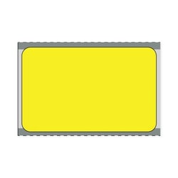 PDC Direct Thermal Paper Label, Yellow, 280 Labels/Roll, 36 Rolls/Case