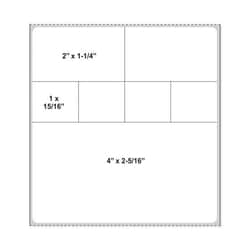 PDC&nbsp;Cerner Direct Thermal Paper Label, 1000 Labels/Roll, 2 Rolls/Case