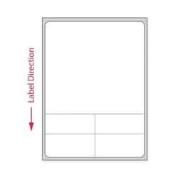 PDC Direct Thermal Paper Label, 1000 Labels/Roll, 6 Rolls/Case