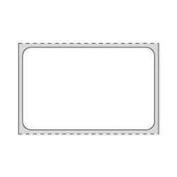 PDC Meditech Direct Thermal Paper Label, White with Red, 1000 Labels/Roll, 8 Rolls/Case