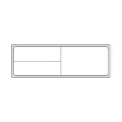PDC&nbsp;Meditech Direct Thermal Paper Label, 3600 Labels/Roll