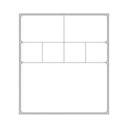 PDC&nbsp;Cerner Direct Thermal Paper Label Permanent, 1000/Roll, 2 Rolls/Box