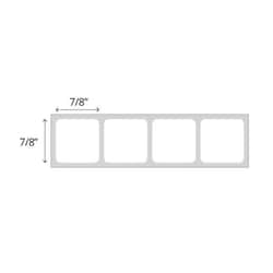 PDC&nbsp;SafeGuard&trade; Thermal Transfer Slide Label, 4-across, 7/8 in. x 7/8 in.