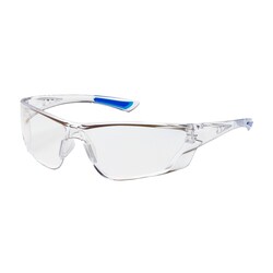 PIP Rimless Safety Glasses Temple color: Clear/Blue; Frame material: Polycarbonate/TPR/PVC;