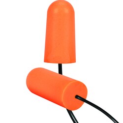 PIP Mega Bullet Plus Disposable Soft Polyurethane Foam Corded Ear Plugs