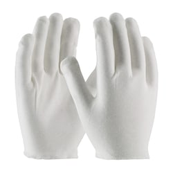 PIP™ CleanTeam™ Heavyweight Cotton Lisle Inspection Gloves with Overcast Hem