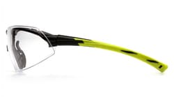 Pyramex Onix Safety Eyewear FrameColor: Blackand Green, dimLensTint: Clear,