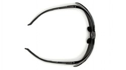 Pyramex Onix Safety Eyewear FrameColor: Blackand Green, dimLensTint: Clear,