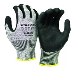 Pyramex Safety Products GL604C5 Series Sandy Nitrile-Coated HPPE Gloves