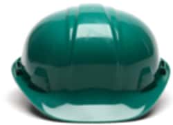Pyramex SL Series Hard Hats, 4-point Ratchet Hard Hats; Color: Green:Personal