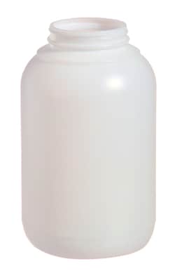 Qorpak&trade;&nbsp;Natural HDPE Wide Mouth Round Bottles Without Caps