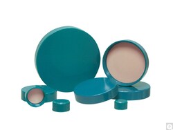 Qorpak&trade;&nbsp;Green Thermoset Cap with F217 and PTFE Liner