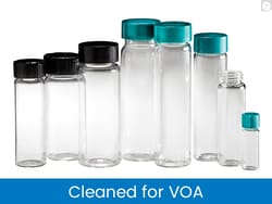 Qorpak™ Kaptclean™ Clear Borosilicate Vials, Cleaned for Volatiles
