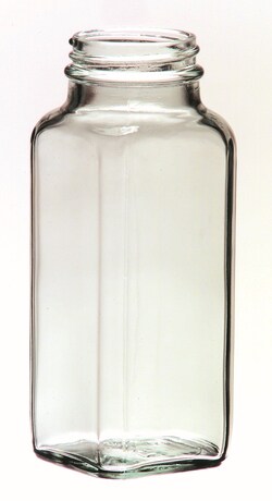 Qorpak&trade;&nbsp;Safety Coated Clear French Square Bottles