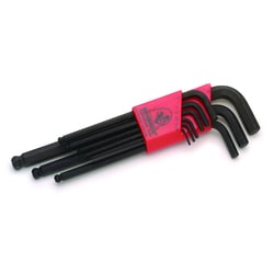 Restek Metric 9 Piece Ball-Point Hex Key Set Ball-Point Hex Keys:Chromatography