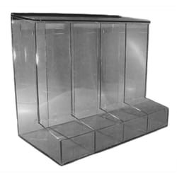 S-Curve 4 Compartment Dispensers with Open Tray for Access Gray | Buy Online | S-Curve&trade; | Fisher Scientific