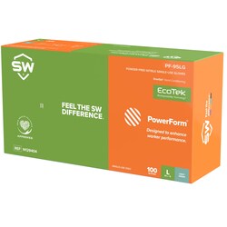 SW Sustainability Solutions&nbsp;PowerForm PF-95LG 5.9 mil Nitrile Exam EnerGel&trade; Rejuvenating Gloves