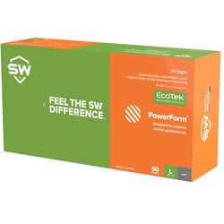 SW Sustainability Solutions&nbsp;PowerForm PF-95GY 8.2 mil Sustainable Sweat-Absorbing Nitrile Exam Gloves