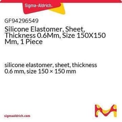 Sigma Aldrich&nbsp;Silicone Elastomer, Sheet, Thickness 0.6Mm, Size 150X150 Mm, 1 Piece